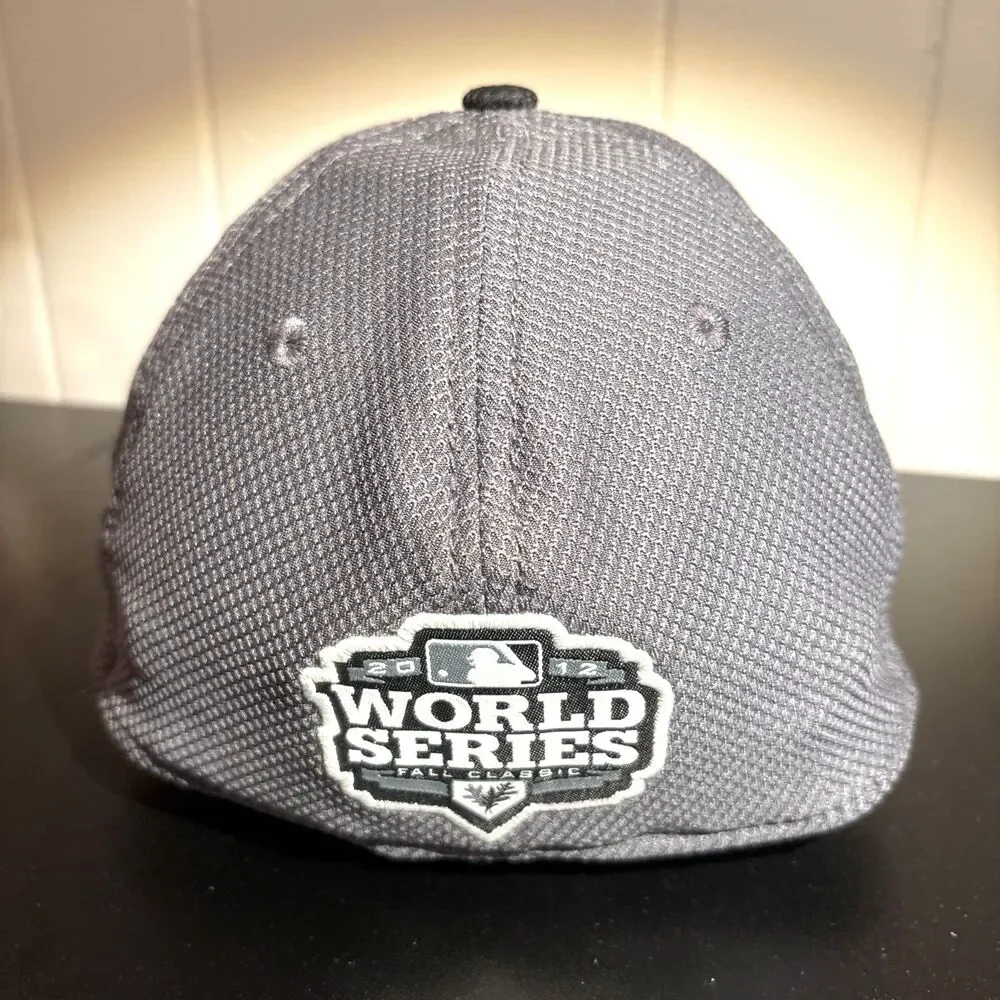 2012 SF Giants World Series Champs New Era 39THIRTY stretch fit hat Gray cap S/M